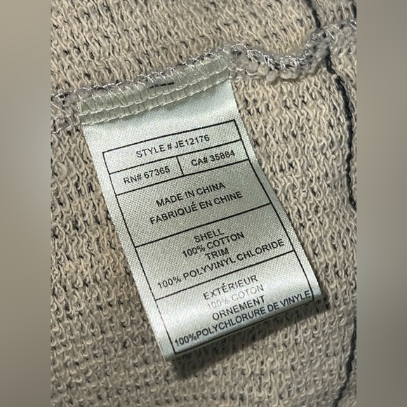 Jack Women’s Small Cream Gray Black Lightweight Full Zip Cotton Blazer Jacket S - Picture 10 of 16